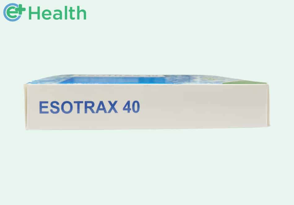 Hình ảnh mặt bên hộp thuốc Esotrax 40