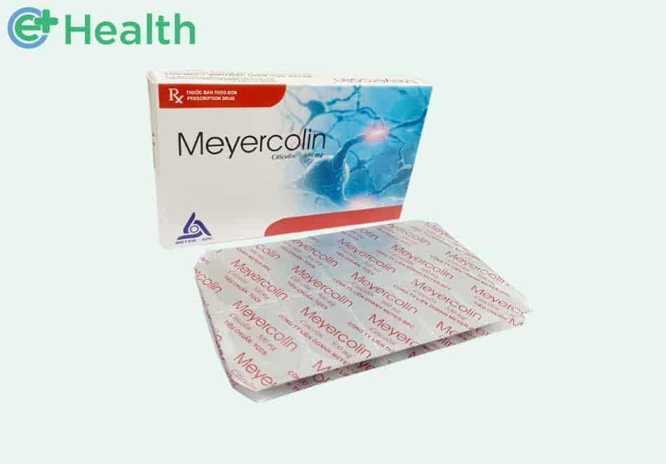 Hình ảnh hộp và vỉ thuốc Meyercolin 500mg