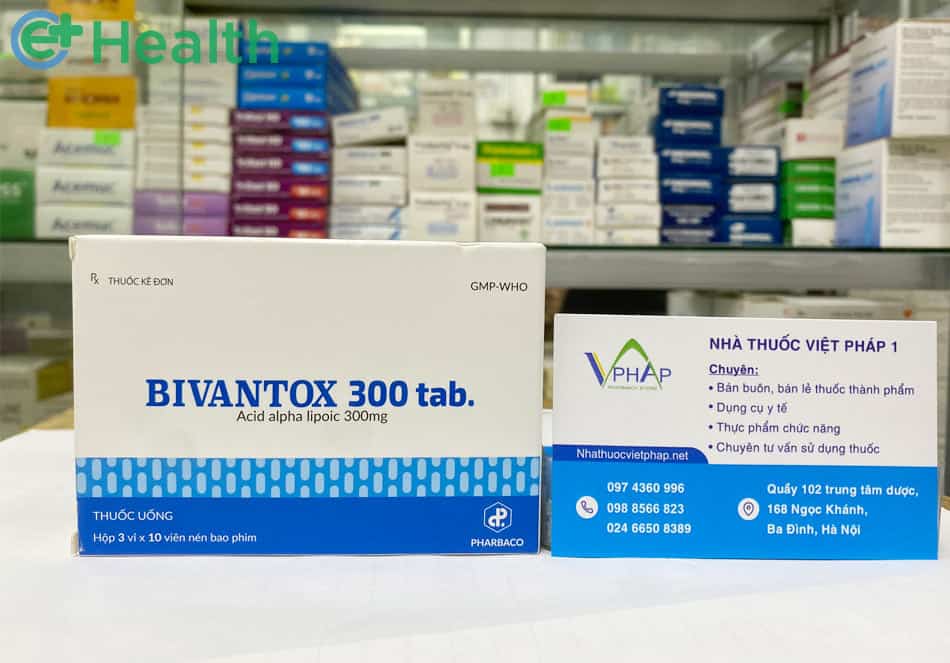 Mua thuốc Bivantox 300 Tap chính hãng tại Nhà thuốc Việt Pháp 1