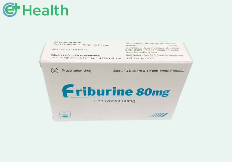 Hộp thuốc 30 viên Friburine 80mg