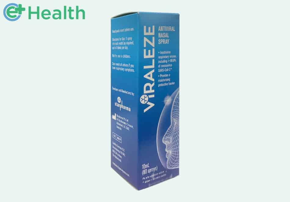 Hình ảnh hộp sản phẩm xịt mũi Viraleze Nasal Spray