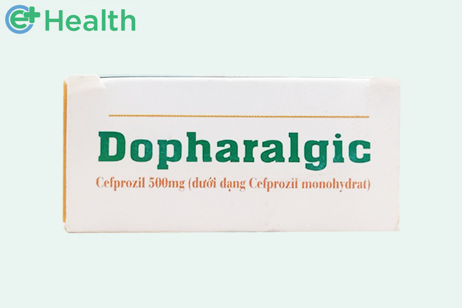 Hình ảnh mặt bên thuốc Dopharalgic 500