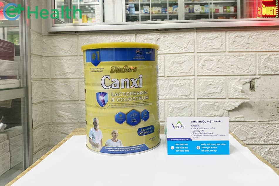 Hình ảnh sữa Diasure Canxi được chụp tại Nhà thuốc Việt Pháp 1