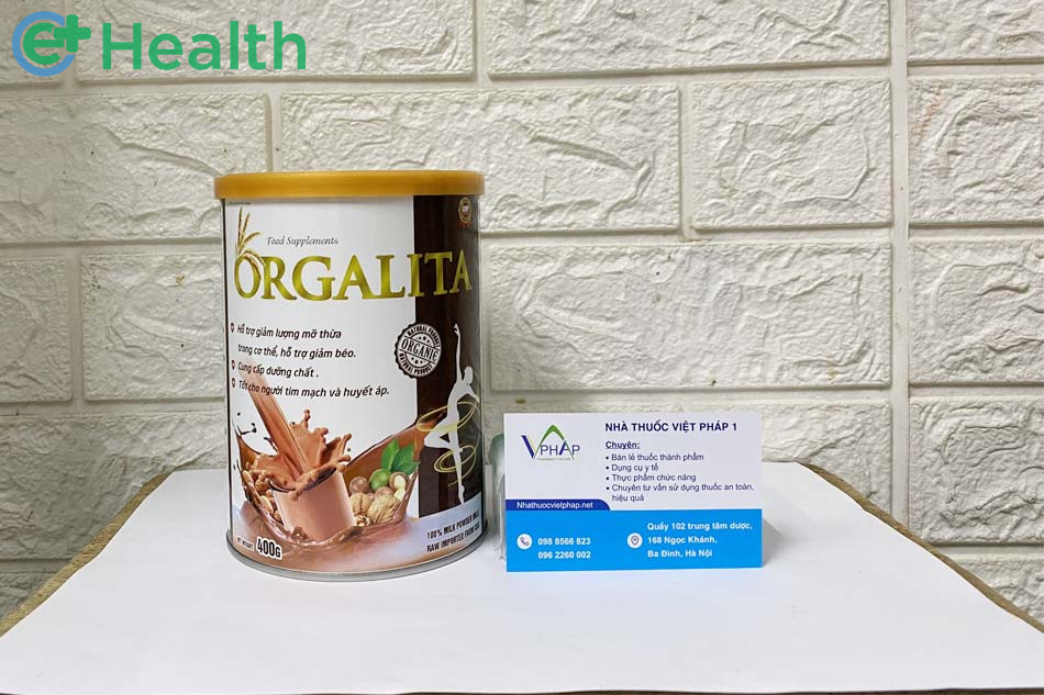 Hình ảnh sữa giảm cân Orgalita được chụp tại Nhà thuốc Việt Pháp 1